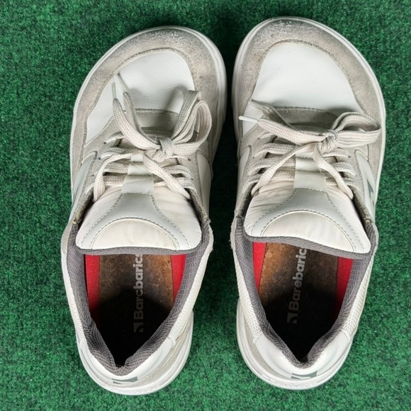 Barebarics Urban Barefoot Sneakers Womens 5 White Grey Leather Suede EU 36 - Picture 6 of 9